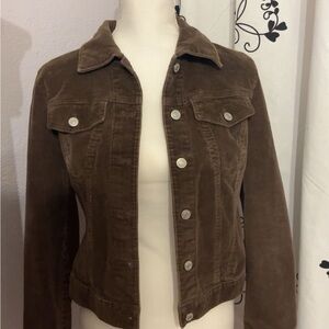 Y2k Brown Corduroy Jacket